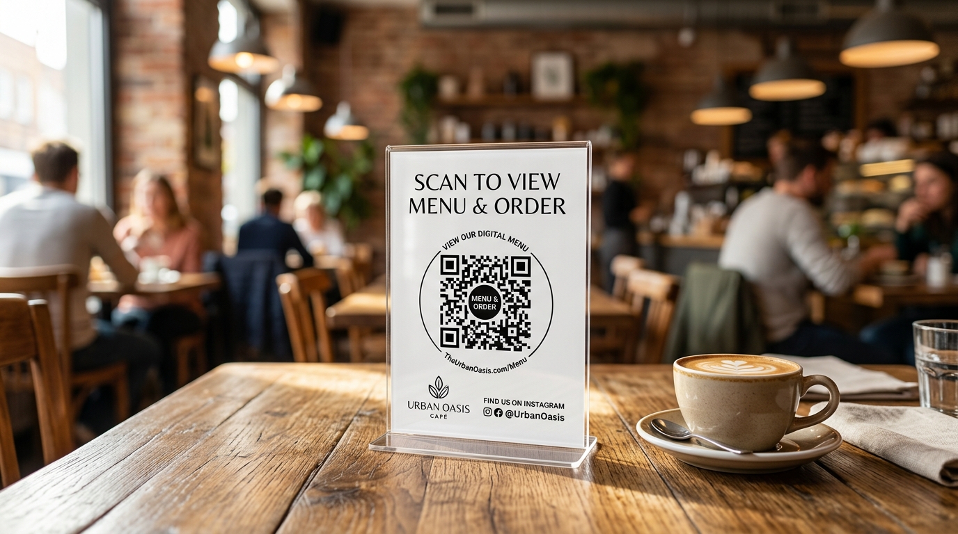 QR Standees for Billing Counters & Dining Tables: Setup, Design & Print Guide